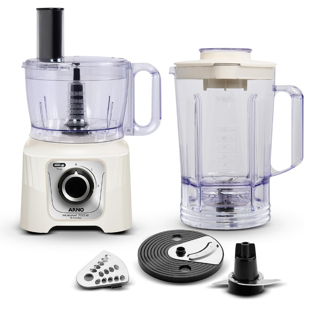 Multiprocessador de Alimentos Arno MP62 16 em 1 700W Marfim